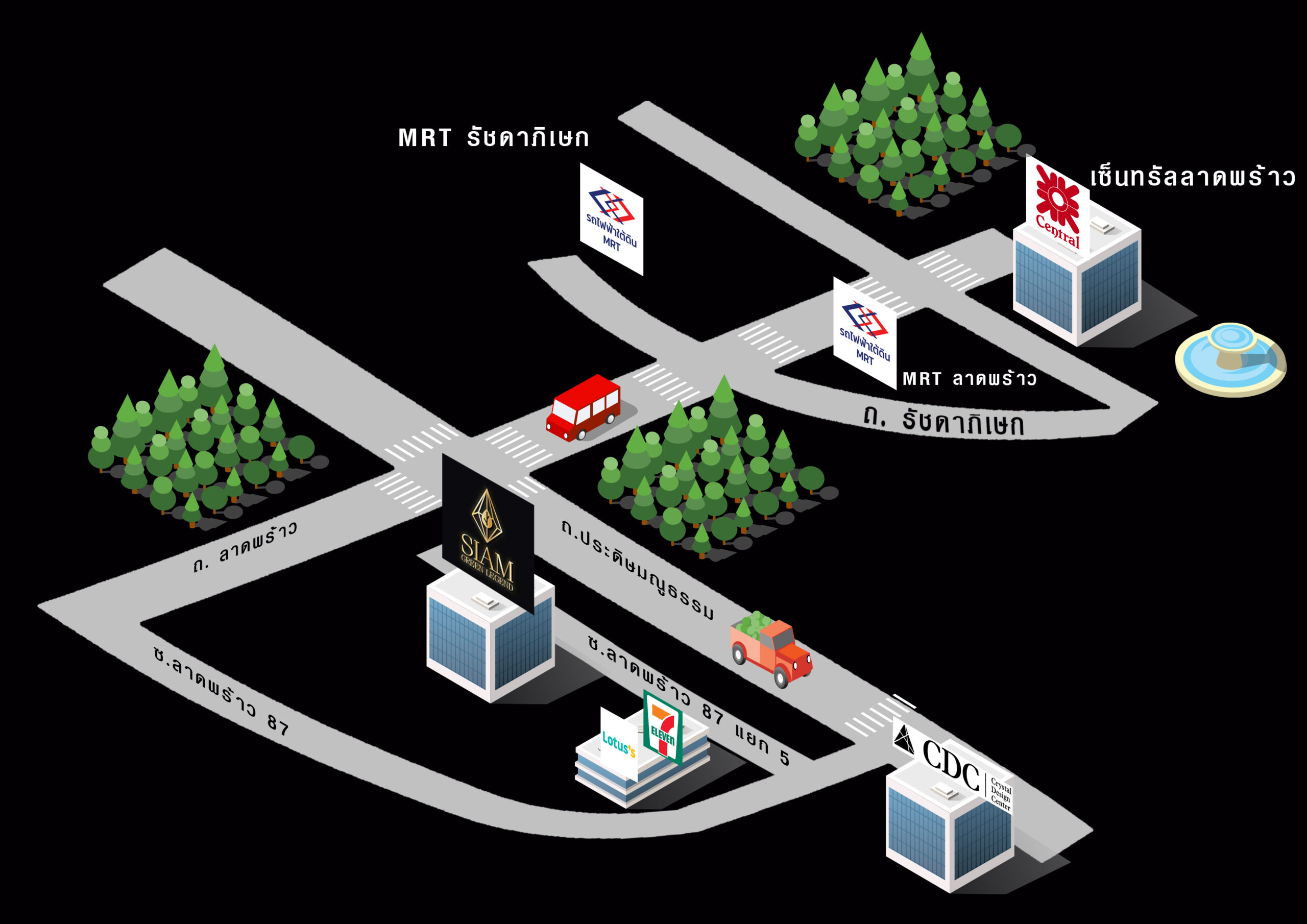 แผนที่ siam green legend